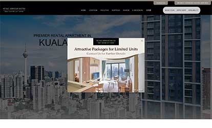 Mitsui Serviced Suites Malaysia website — SSW Solutions portfolio