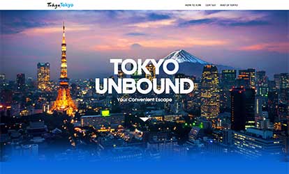 Tokyo Tokyo Unbound campaign website — SSW Solutions portfolio